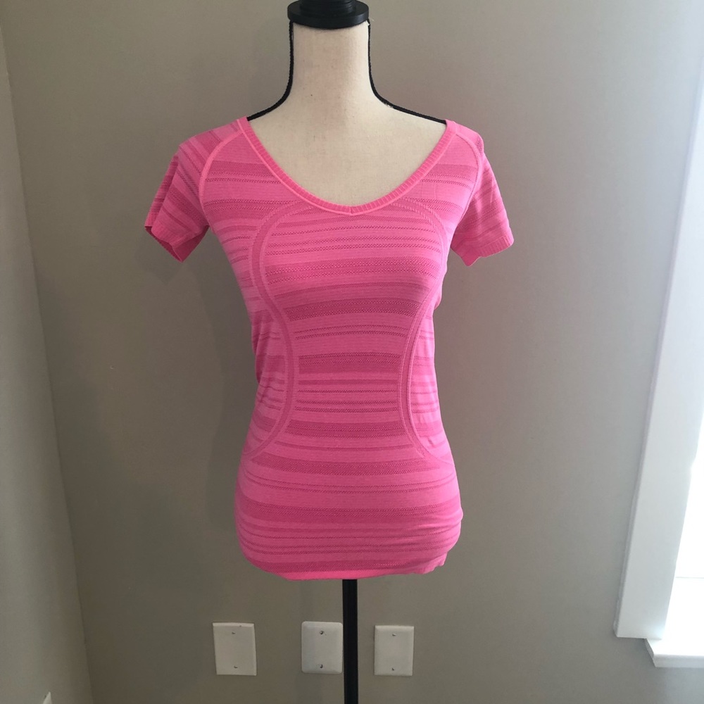 LULULEMON SWIFTLY TECH PINK SHORT SLEEVE CREW